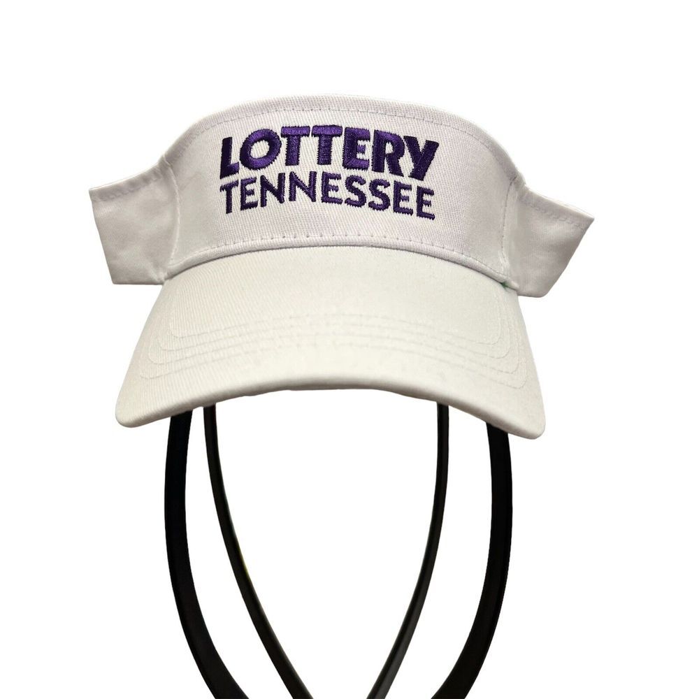 Tennessee‎ Lottery Visor - Adjustable Strap White Visor Hat - 484